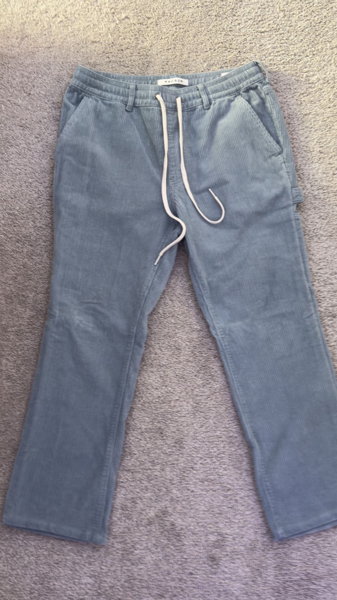 PacSun Corduroy Pants Light Blue Straight Fit Size M