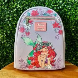 Loungefly Disney The Little Mermaid Floral Dream Mini Backpack