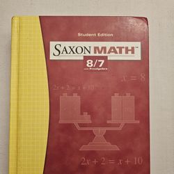 Saxon Math 8/7 3rd Edition 