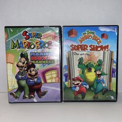 Super Mario Bros: Mario's Movie Madness  DVD Nintendo & Super Show! TESTED GREAT