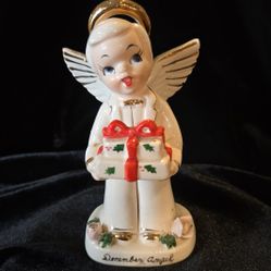 Vintage Napco Ceramic Christmas Angel 