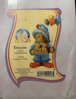 Cherished Teddies Donavon Symbol Of Membership CT0015