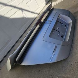 Trunk  With SI Spoiler Wing For2006 2011 Honda Civic Coupe 2 Doors Silver Color in Great Condition 