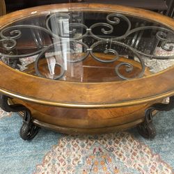 4 Ft Large Wood Cocktail Coffee Table 🚚 Extra mesa de café grande