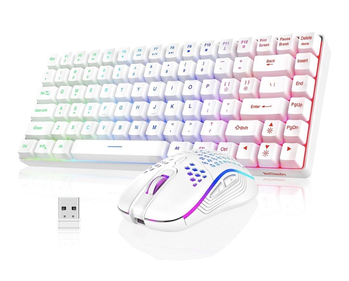 Red Thunder Wireless Mouse And Keyboard