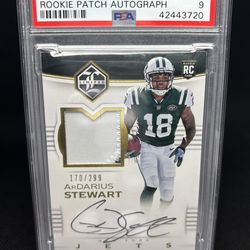 2017 Panini Limited ArDarius Stewart #103 Rookie Patch Autograph /299 Pop 1