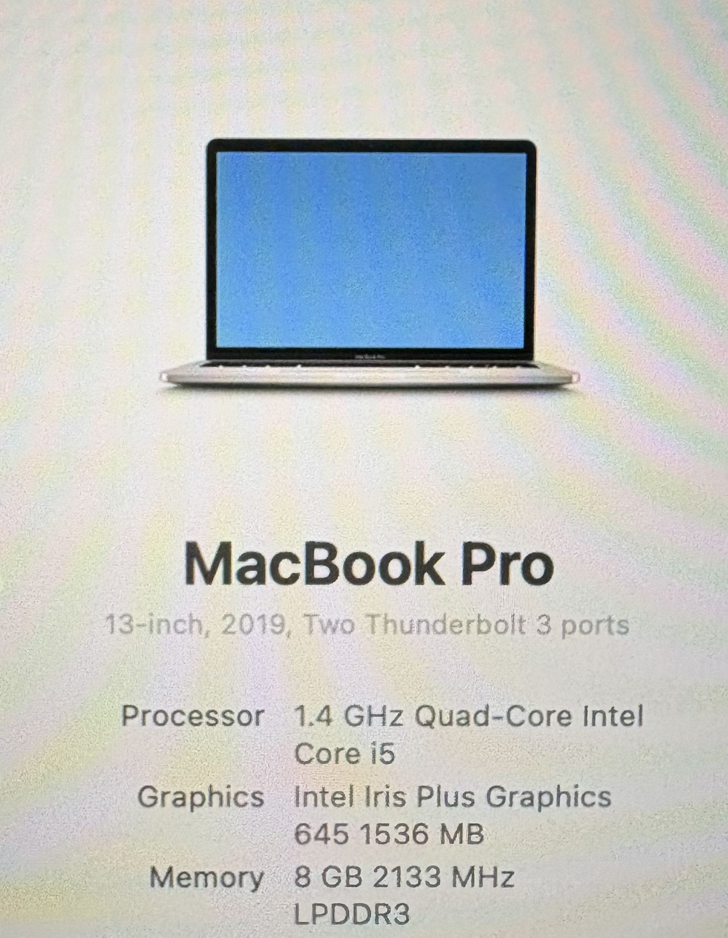 2019 MacBook Pro 13 inch