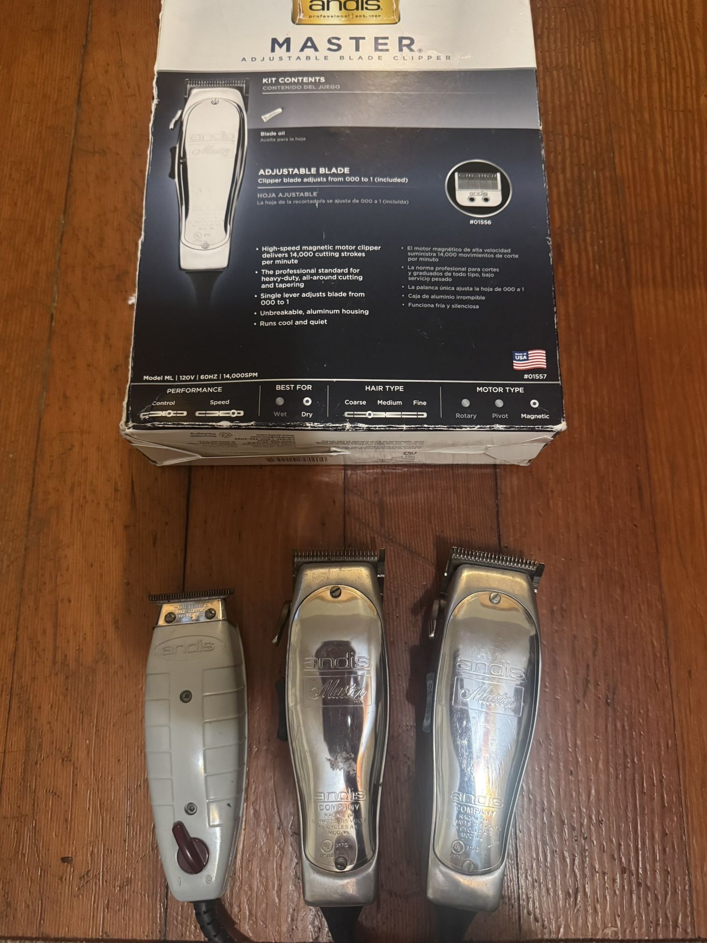 Andis Master Clipper & T-liner