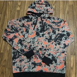 Under Armour Men’s Pull Over Orange Cloud Fleece Rival * Large 