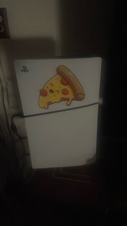 PlayStation 5 Console with Custom Pizza Skin