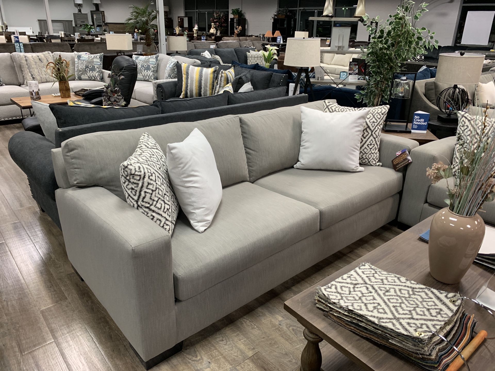 2-piece sofa and loveseat set on clearance