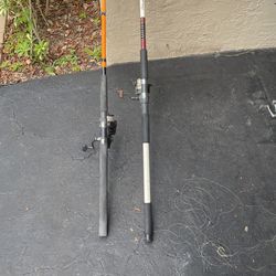 Surf Rods, Shimano Bait Runner And Offshore Angler Reel