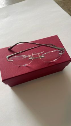 Salvatore Ferragamo Rimless Clear Glasses