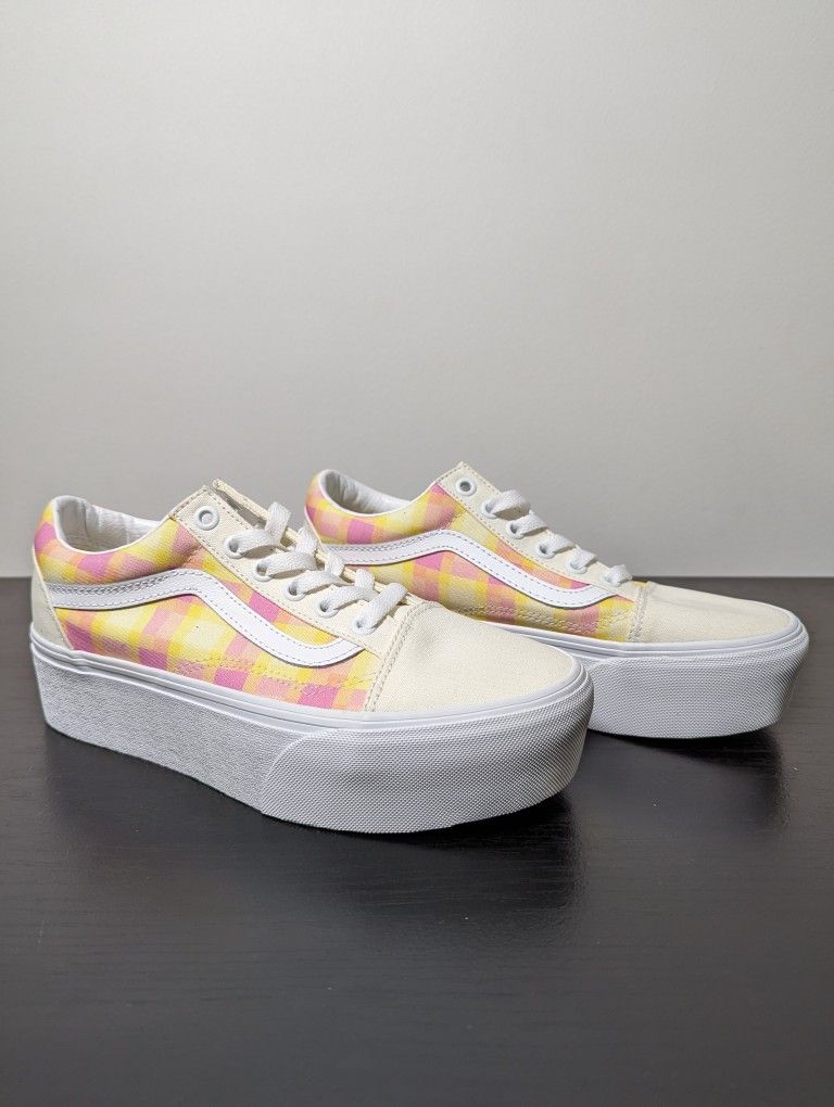 Women's Size 7 - VANS Old Skool Stackform Pastel Picnic