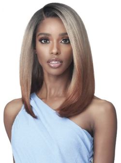 Bobbi Boss HD Lace 13x7 Extended Lace Frontal Wig MLF453 MABEL (Color TT4 BLDBR)