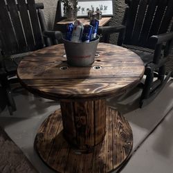 Custom Made, Conversation Starter Wood Table 
