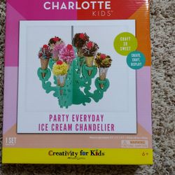 Girl Craft Ice Cream Chandelier