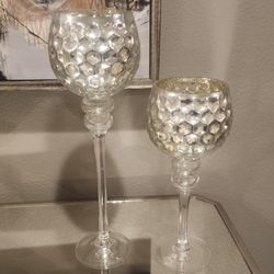 Glass Candle Holders 