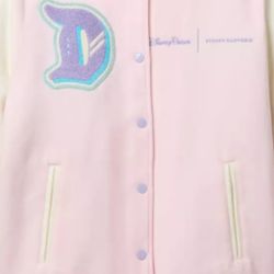 Disneyland Logo Varsity Jacket for Women by Stoney Clover Lane – Pink