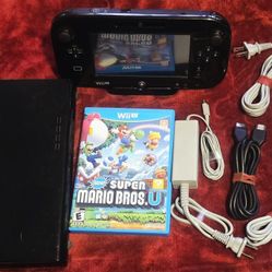 Original Nintendo Wii U With New Super Mario Bros U 