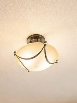 Semi-flush mount ceiling light