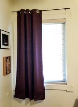 Purple Black Out Drapery Panel