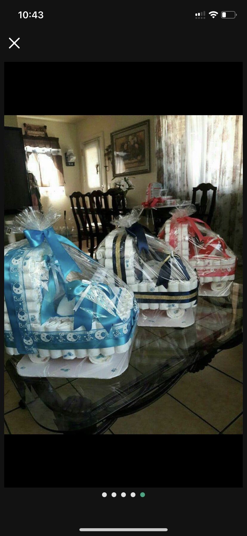 Carriolas Echas De Pañales Para Baby Shower