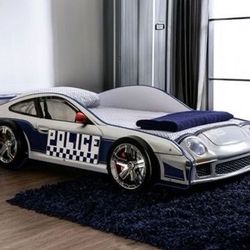 Brand New Police Car Twin Bed