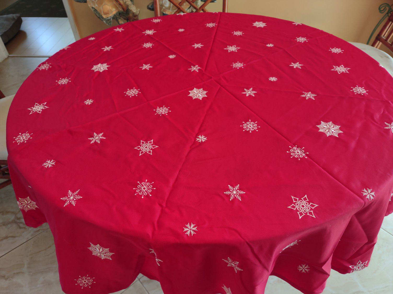Christmas Tablecloth - 48-inch Round