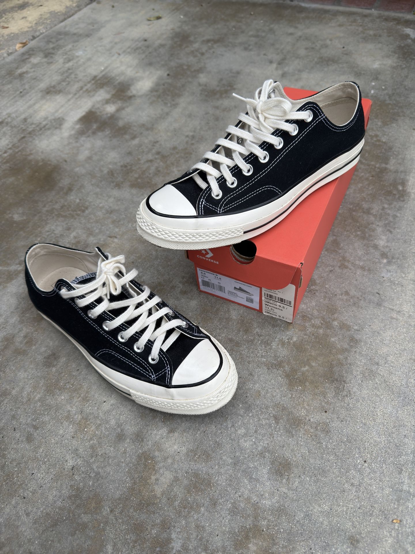 Black & white Converse Chuck Taylor All Star trainers