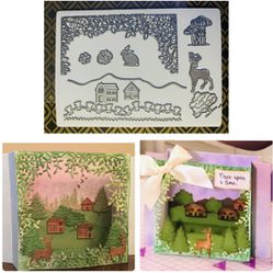 Name Brand 12pc Build A Scene For Handmade Cards, Scrapbooking, Journaling,  etc