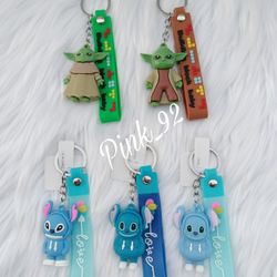 STAR WARS YODA / LILO & STITCH KEYCHAIN