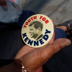 1960 JF Kennedy voter 4"Campaign Butten
