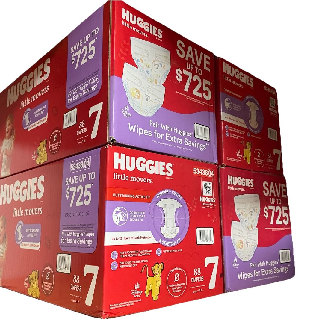 Huggies Little Movers Diapers, Size 7 - 88 Count (4 available)