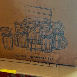Vintage Jeannette Glass And Ice Tub