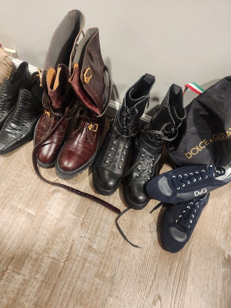 Shoes. Gucci Ferragamo And Boots And Dolche Gabanna