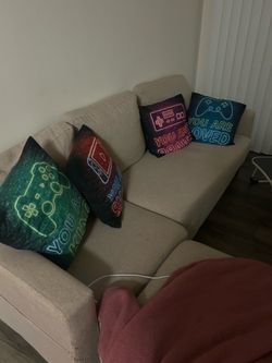 Sofa + wall decors+ more