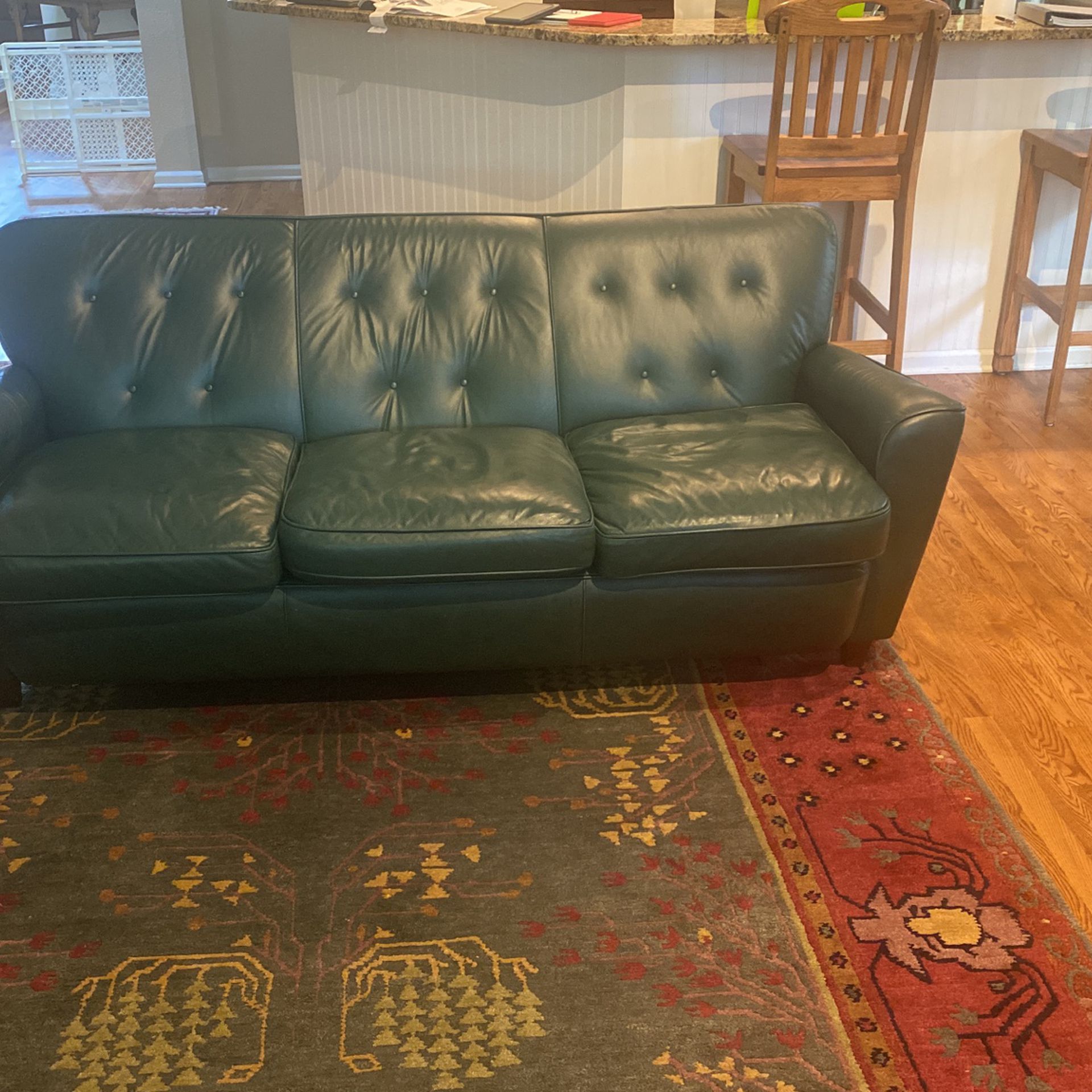 81” All Leather Sofa
