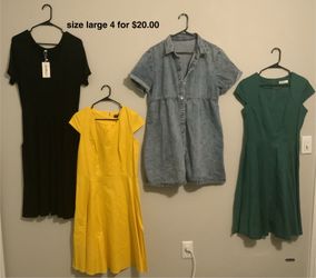 Stretch Form Fitting Dresses 3 For $20.00