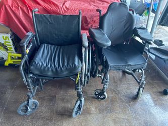 Wheel chair small and large.