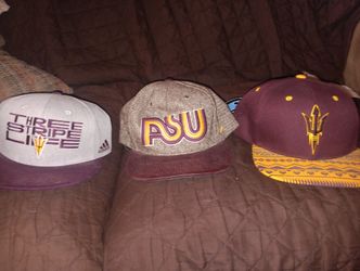 3 Snapback Hats Unused - New