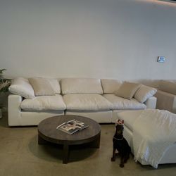 NEW White Cloud Modular Sectional Sofa – PetFriendly – Washable • FREE Local Delivery  