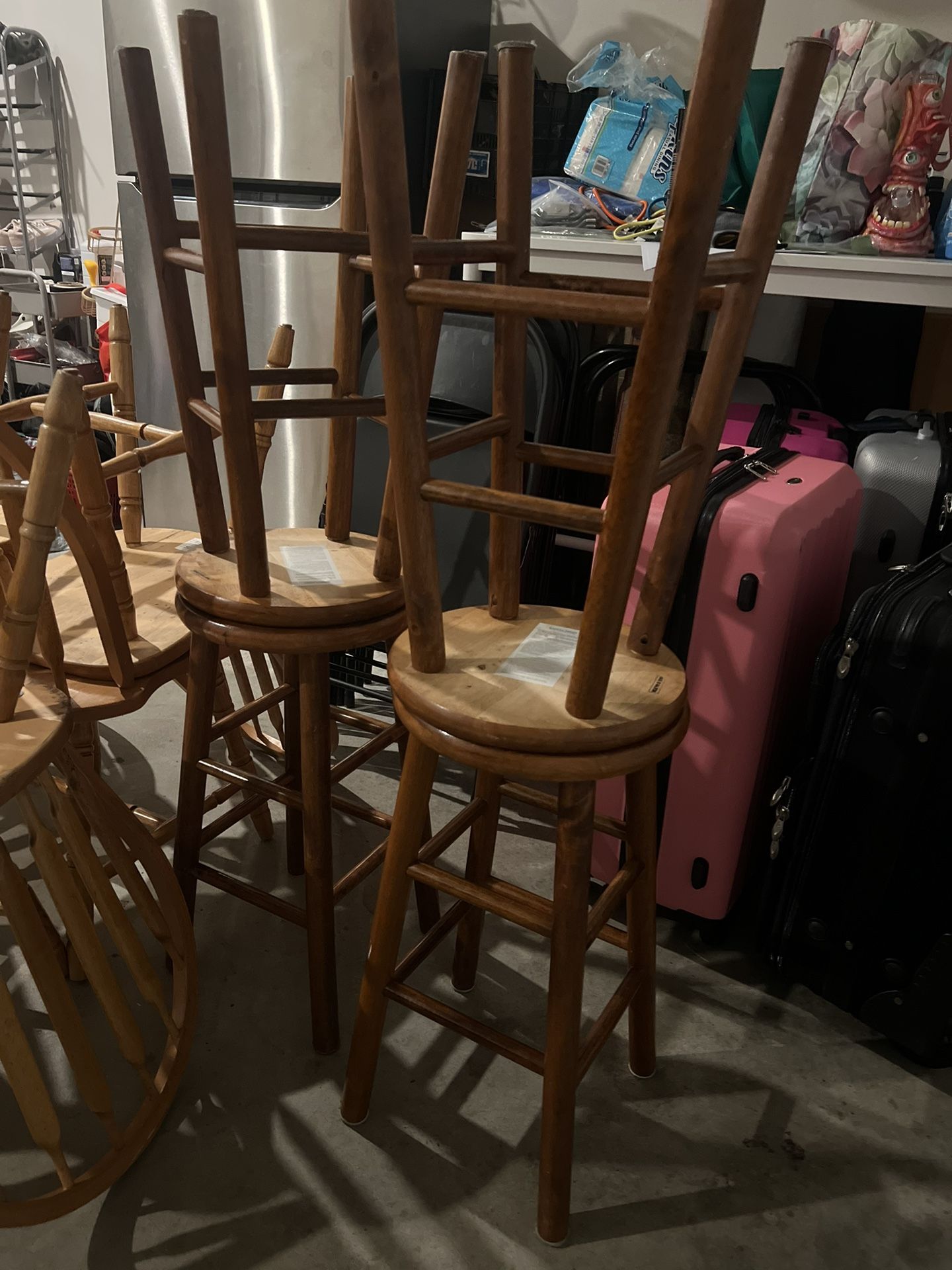4 Brown Stools