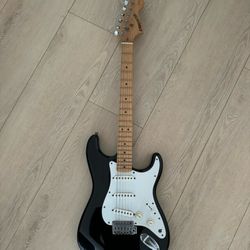Fender Starcaster Electric Guitar Black White