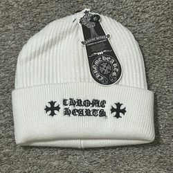White Chrome Hearts Beanie