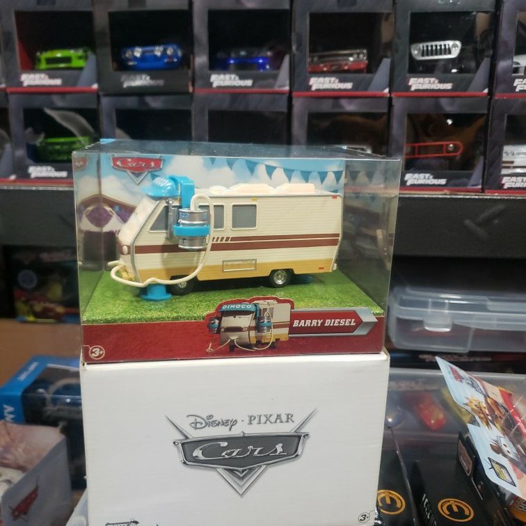 Disney Pixar Cars Barry Diesel. New In white Box. Matty Collector