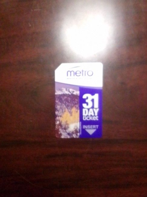 31 Day Bus Ticket Brand New Worth $63 Dollars