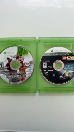 2 - Xbox 360 Game Tiger Woods PGA Tour 13 & LEGO Star Wars
