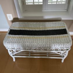 Vintage Wicker Coffee Table
