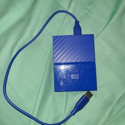 WD 1TB Blue My Passport Portable External Hard Drive - USB 3.0